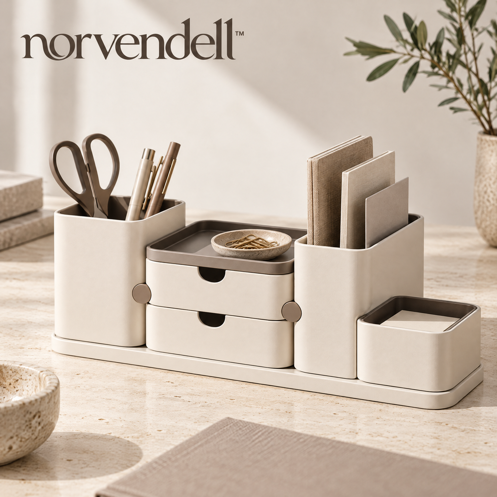 Norvendell™ Multi-Compartment Desktop Organizer