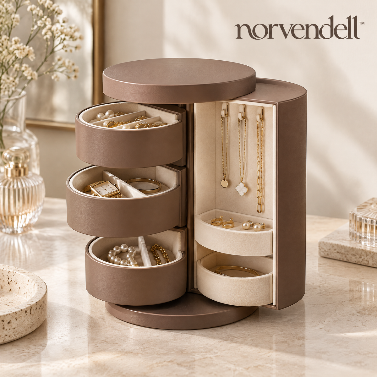 Norvendell™ Rotating Jewelry Organizer