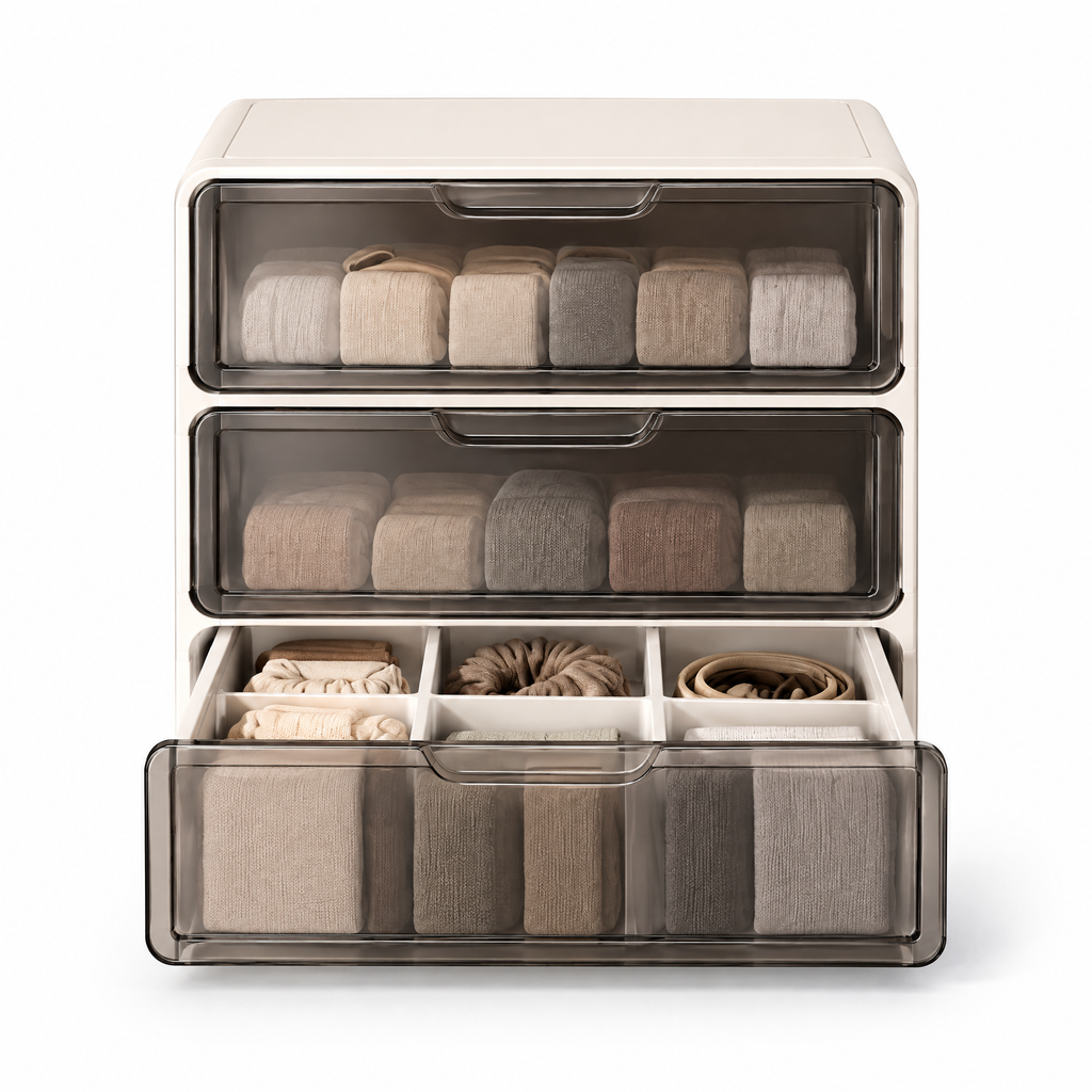 Norvendell™ Stackable Clear Drawer Organizer