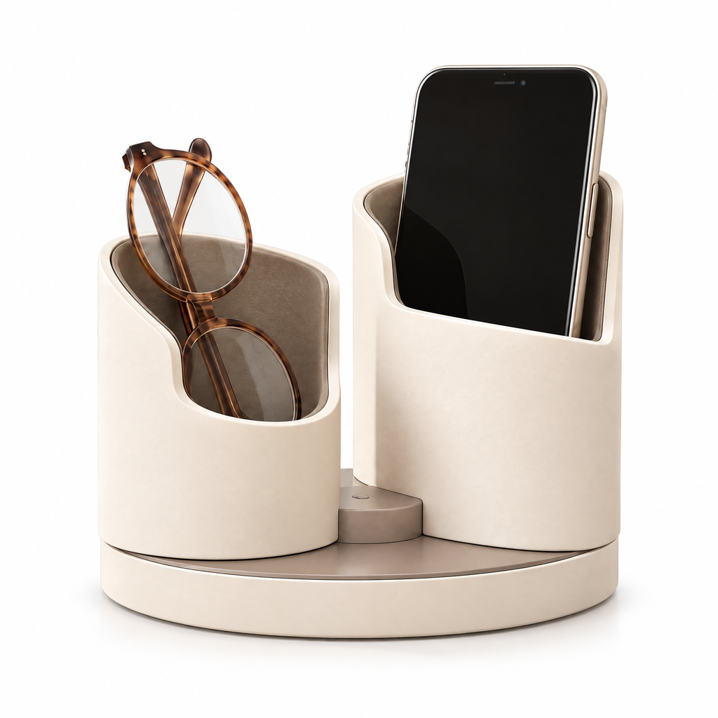 Norvendell™ Rotating Bedside Essentials Organizer