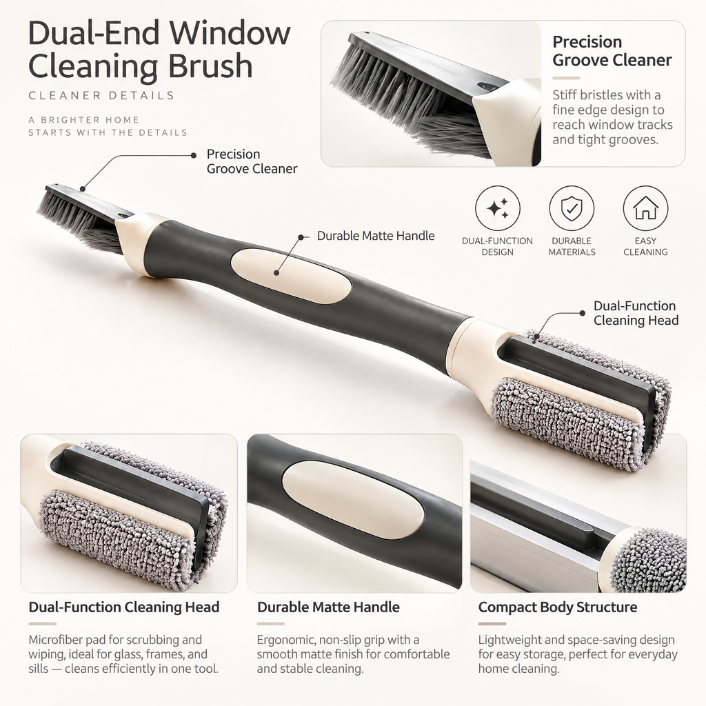 Norvendell™ 2-in-1 Window Track Cleaning Brush