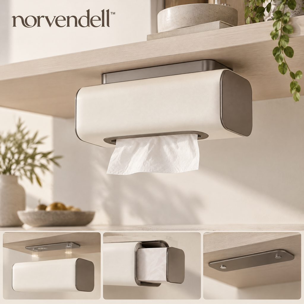 Norvendell™ Under-Shelf Tissue Box Holder