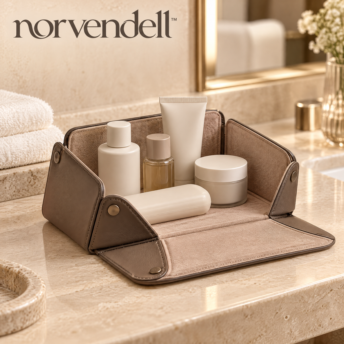 Norvendell™ Foldable Toiletry Organizer Tray